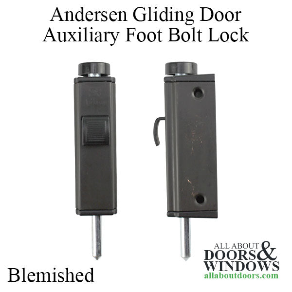 Blemished - Andersen Auxiliary Foot Bolt Lock for Frenchwood Gliding Door