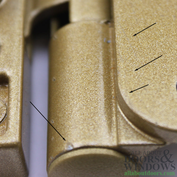 Blemished Andersen 1992-2005 Frenchwood Door Hinge, Right Hand - Gold Tone