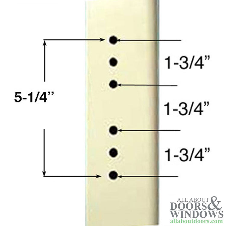 Andersen/ Emco Storm Door Hardware Kit - Satin Nickel Exterior, Black Interior