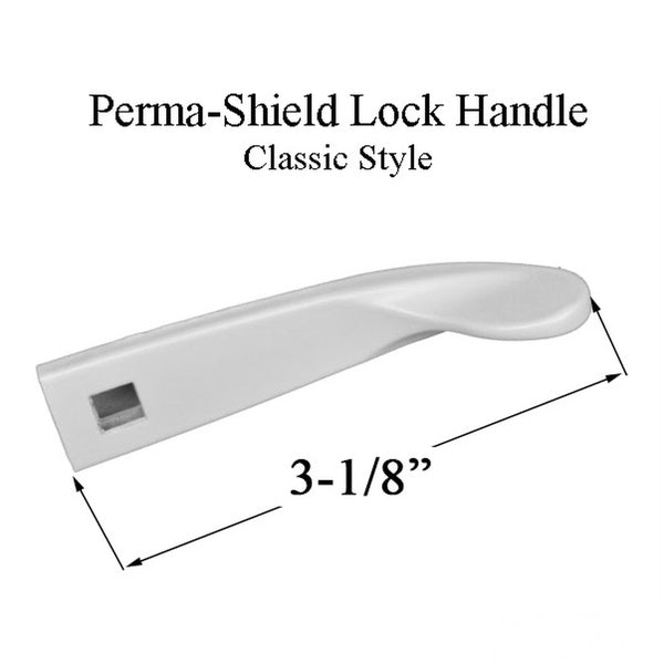 Andersen Perma-Shield Lock Handle, Classic Style - White
