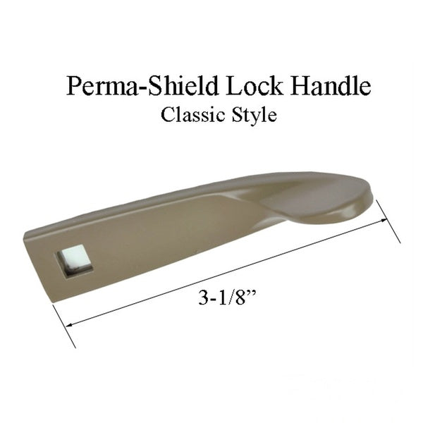 Andersen Perma-Shield Lock Handle, Classic Style - Stone