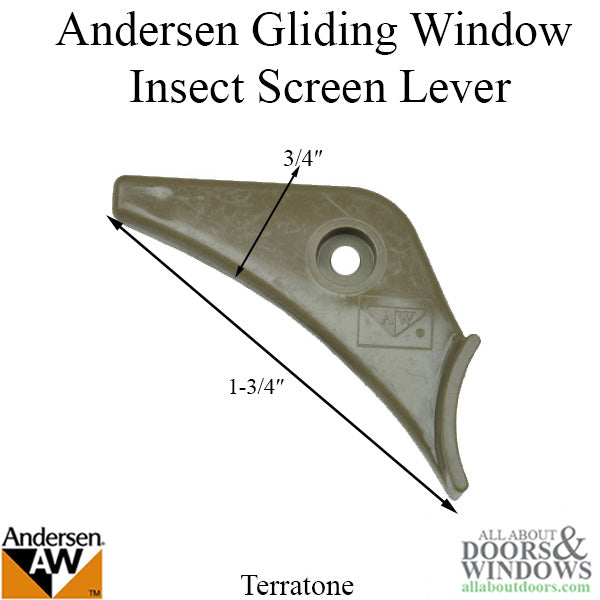 Lever, Insect Screen, Andersen Gliding Window, Terratone