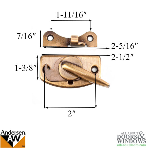 Andersen Sash Lock & Keeper - AB