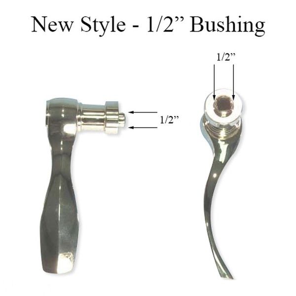 Andersen Newbury Handle, Left Hand - Bright Brass