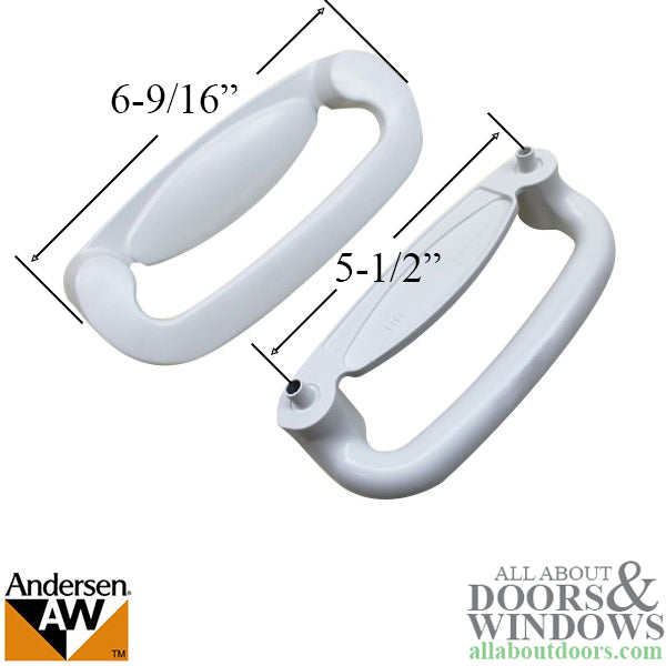 Blemished Andersen Perma-Shield Gliding Door - Handle - Tribeca - Exterior - White