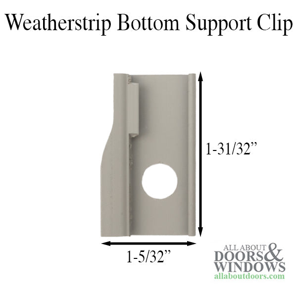 Andersen - Weatherstrip Support Clip - Bottom