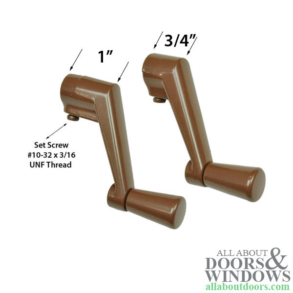 Blemished Andersen Window Crank Handle, Short Shank - Bronze