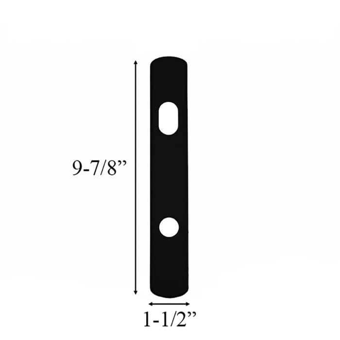 Andersen Albany Exterior Escutcheon Plate, Black - Blemished