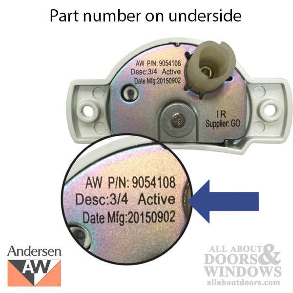 Andersen A-Series Double Hung Sash lock - White