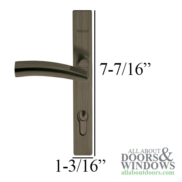 Andersen Storm Door Handle Brushed Dark Nickel
