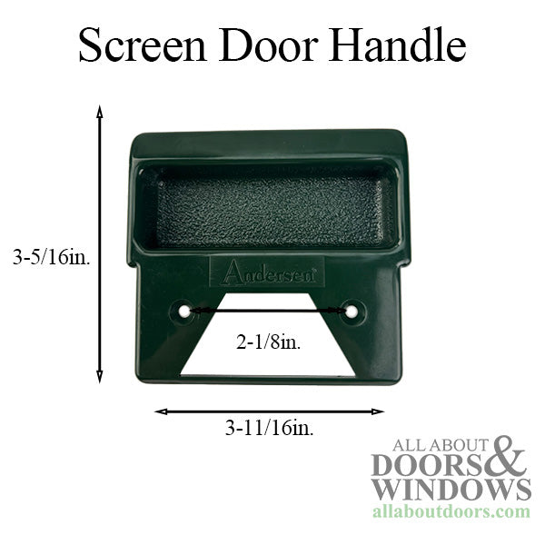 Andersen Inside Screen Door Handle - Forest Green