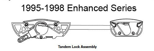 Andersen Enhanced Casement Concealed Short Tandem Dual Sash Lock Left Hand