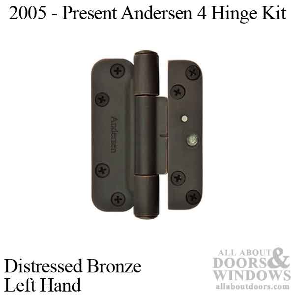 4 Hinge Kit, 2005-Present Andersen FWH Left Hand Door - Dist