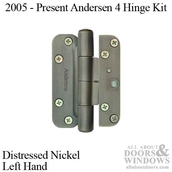 4 Hinge Kit, 2005-Present Andersen FWH Left Hand Door - Dist
