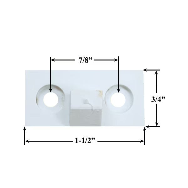 Blemished Vinyl Casement Snubber - White