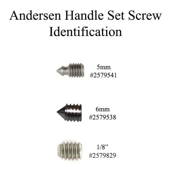 Set Screw w/ Wrench, 1/4-20 Thread, Andersen 1999-Present -