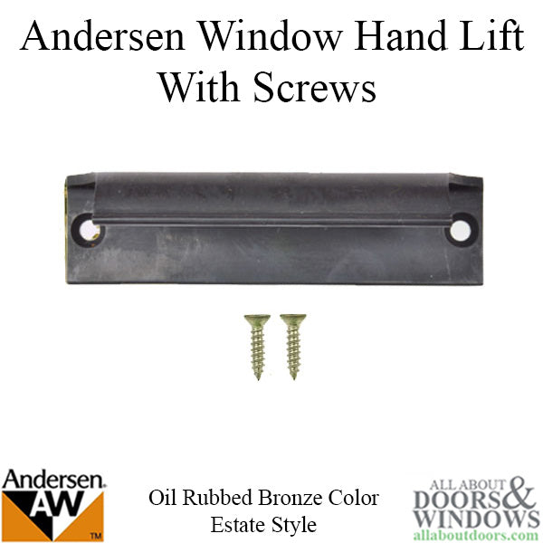 Andersen Tilt-Wash (DC) and (TW) Windows - Estate Hand Lifts w/Screws - Oil Rubbed Bronze
