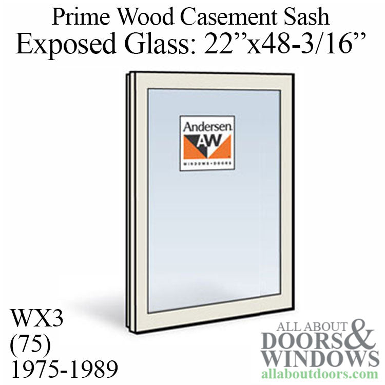 Andersen Dual Pane Sash, WX4 (75) EG 22 1975-1989
