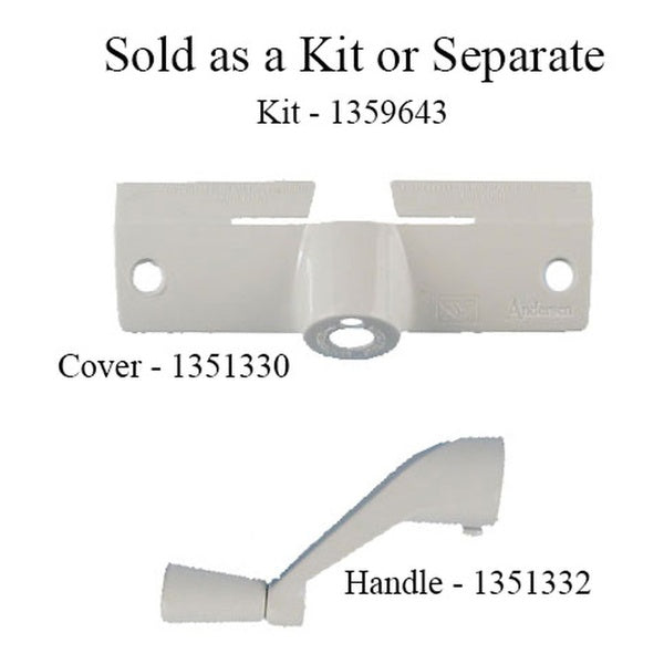 Andersen Casement Window Operator Cover & Handle - White