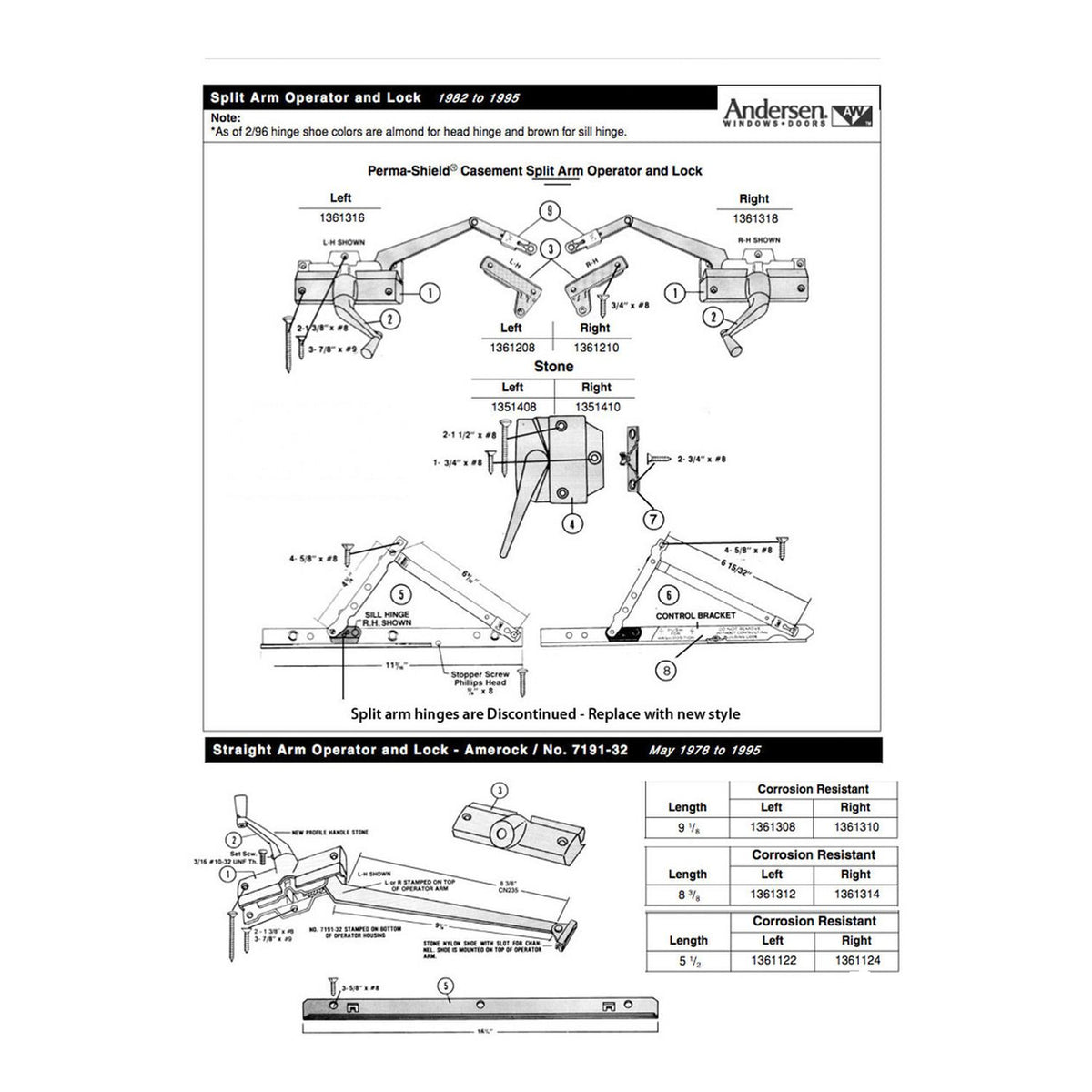 Andersen Keeper, Perma-Shield Casement Window-Stone