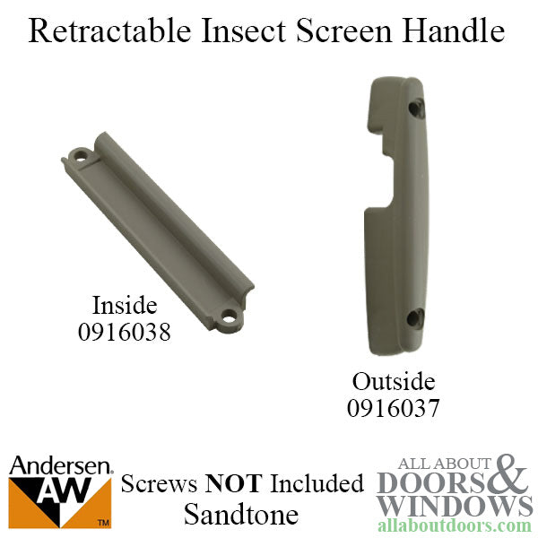Andersen Retractable Insect Screen Exterior Handle, June 200