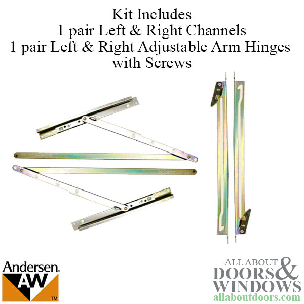 Discontinued - Egress Hinge Set with Screws for Andersen Fle
