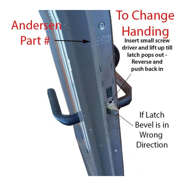 Andersen Multipoint Lock, FWH611 Active Door - Stainless Ste