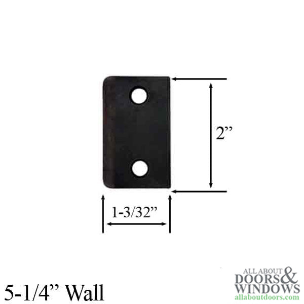 Andersen Jamb Strike Extender, 1-3/32" - Distressed Bronze
