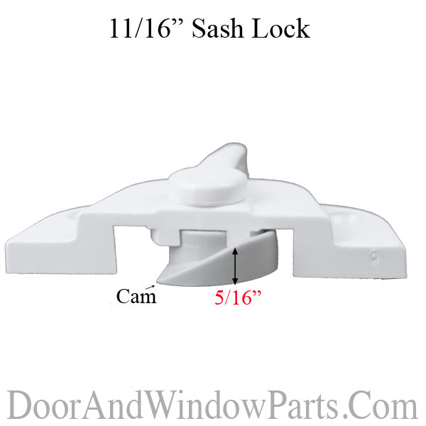 White Andersen® Casement Window Handle with Smooth Curved Design - Replacement Part for Easy Operation and Secure Fastening