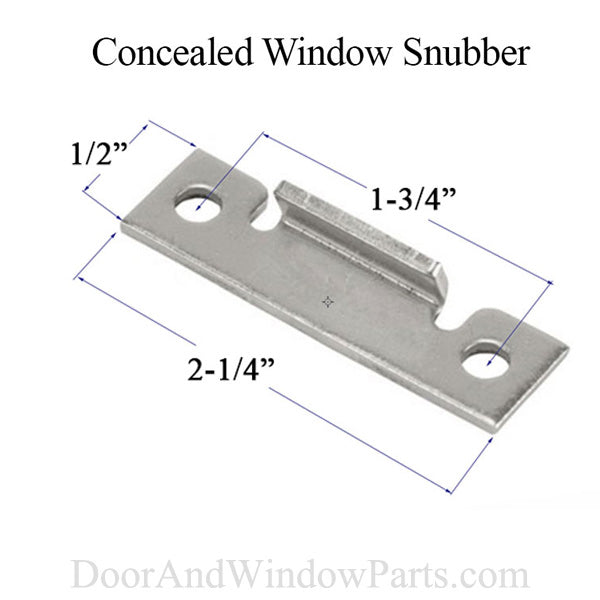 Window Snubber, Concealed Frame & Sash Mount, sash anti-bow bracket