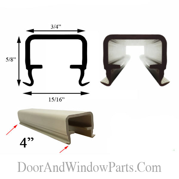 Single and Double Hung Sash Stop 4" Fiberglass Sliding Window