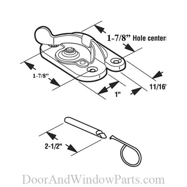 Cam Lock with Security Pins