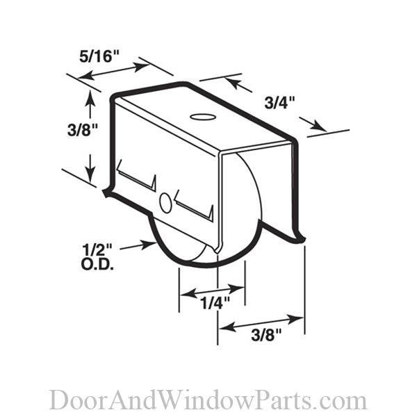 Sliding Window Roller Assembly