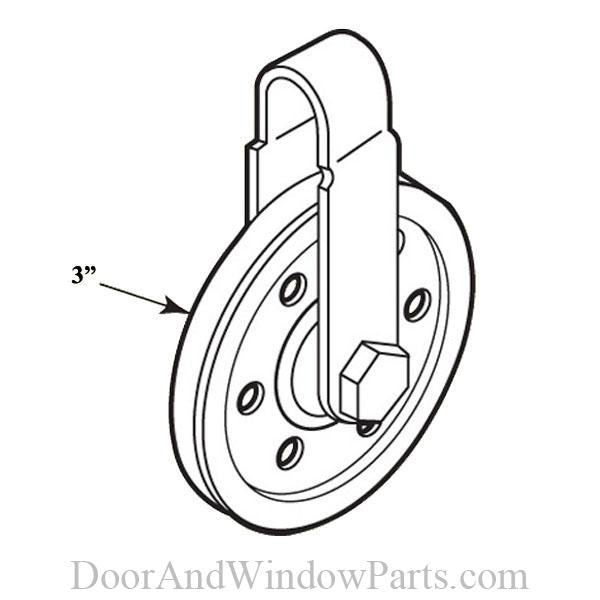 Pulley With Strap and Axle Bolt