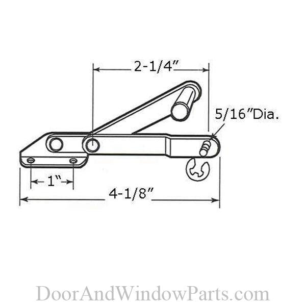 Louver or Jalousie Operator