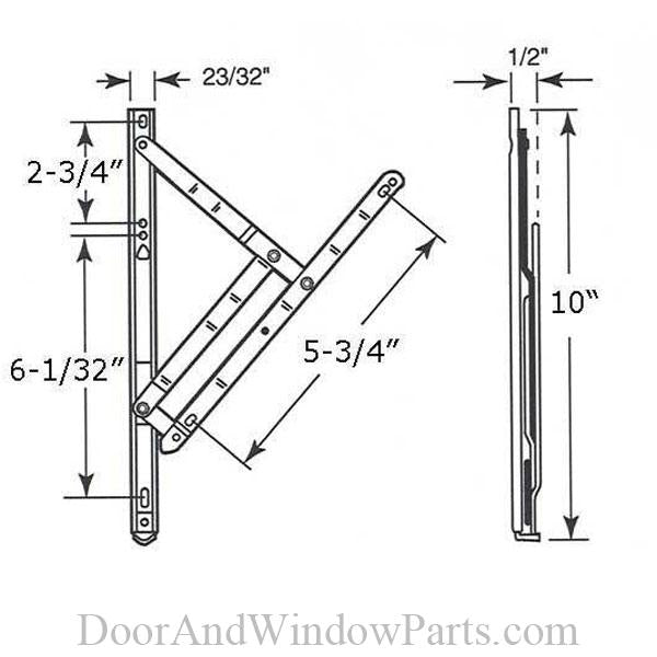 Casement and Projecting Window Hinge