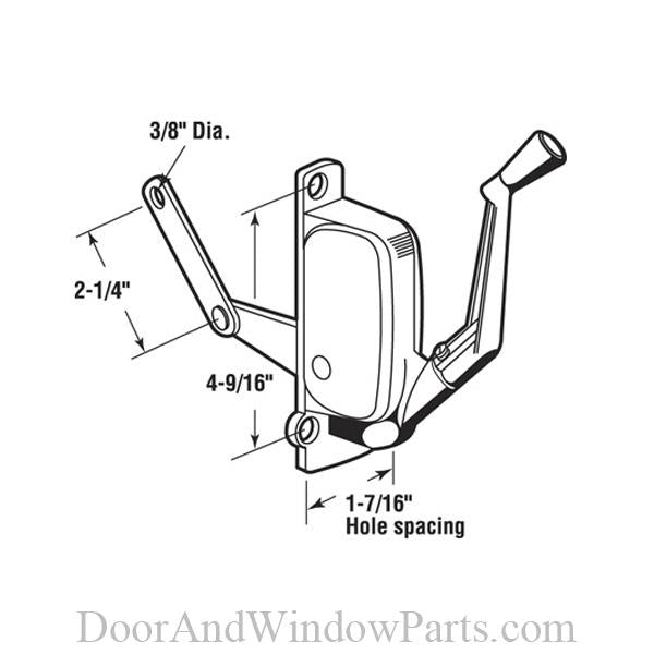 Crown Awning Operator (Aluminum)