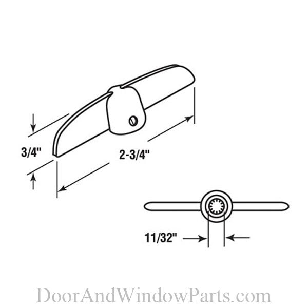 Casement Operator Tee Handle