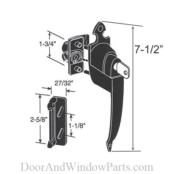 Colonial Push Button Latch