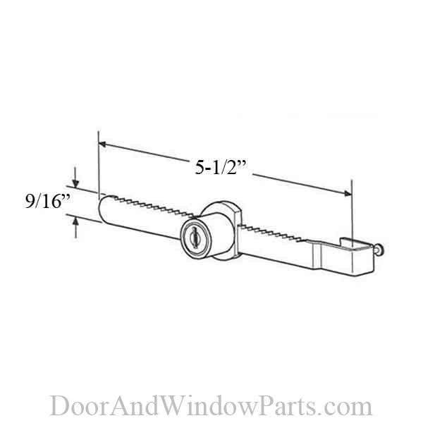 Showcase Window Key Lock