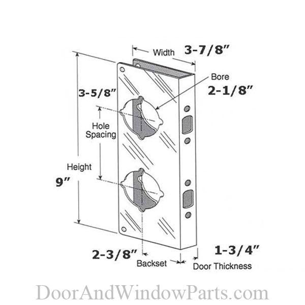Brass Combination Lock & Door Reinforcer