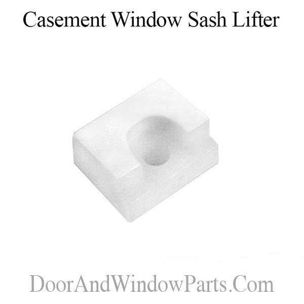 Casement window ramp, Sash Lifter, plastic 7/16" Tall - White