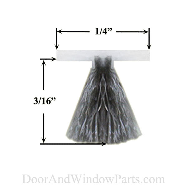 Weatherstrip .270" Backing x .250" Pile Height