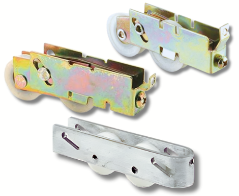 Sliding Patio Door Roller Assembly with Tandem Nylon Wheel