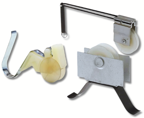 Sliding Screen Door Spring Tension Rollers - Nylon Wheel