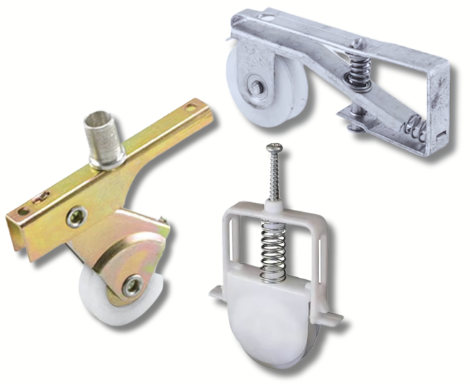 Sliding Screen Door Roller Assemblies - Nylon Wheel