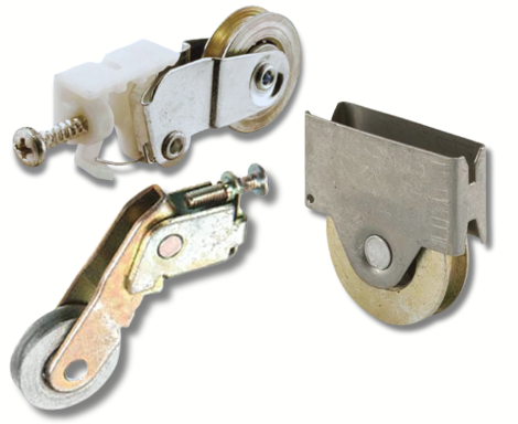 Sliding Screen Door Roller Assemblies - Steel Wheel
