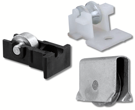 Sliding Window Roller Assemblies - Steel Wheels