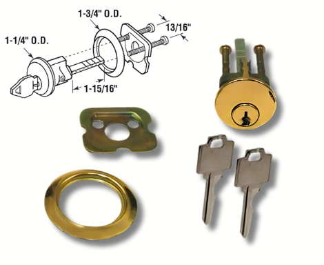 Swinging Door Cylinder Locks