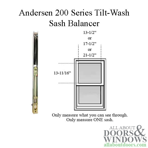 Andersen 200 Series Tilt-Wash Double Hung Sash Balancer - M430